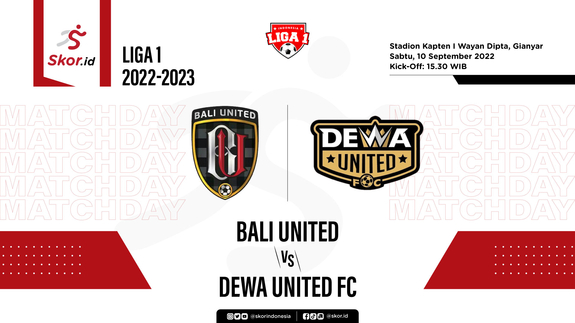 Prediksi dan Link Live Streaming Bali United vs Dewa United FC di Liga 1 2022-2023
