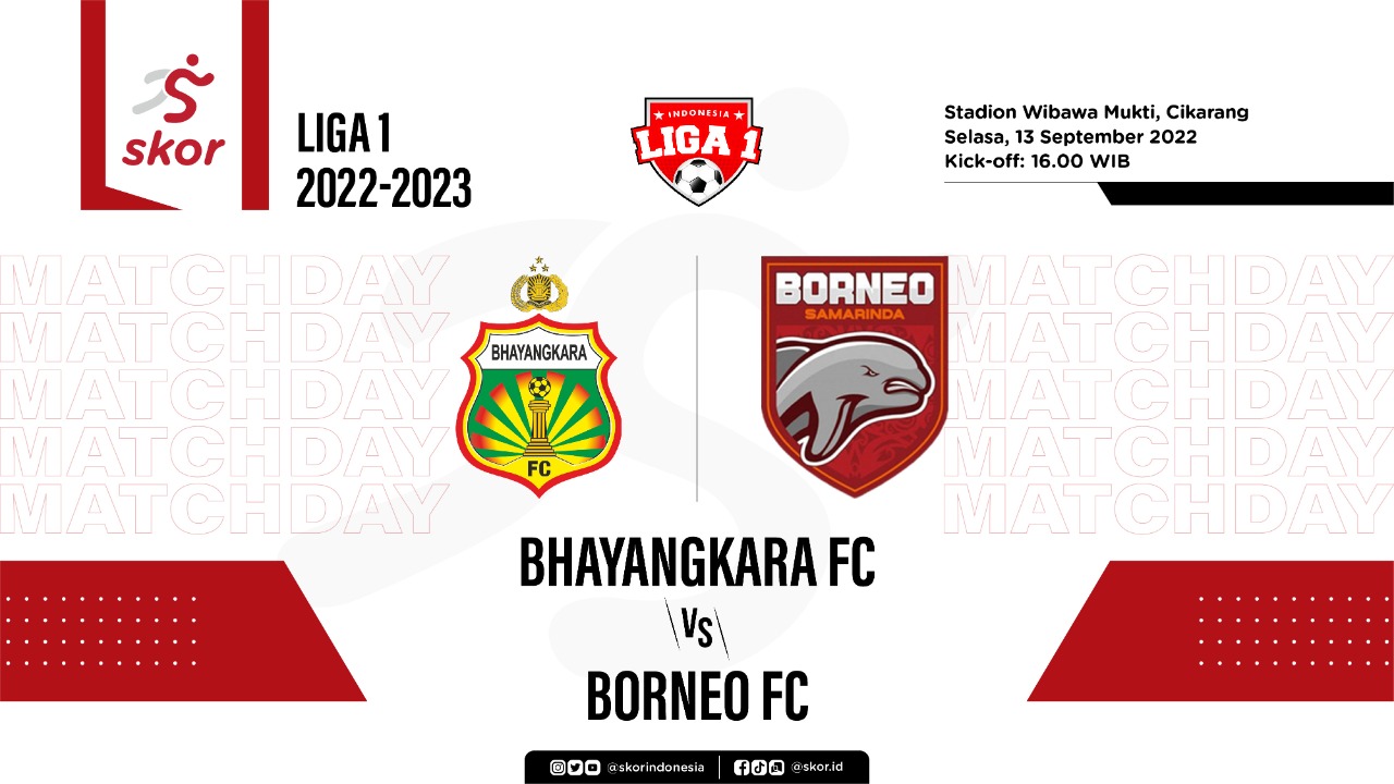 Prediksi dan Link Live Streaming Bhayangkara FC vs Borneo FC di Liga 1 2022-2023