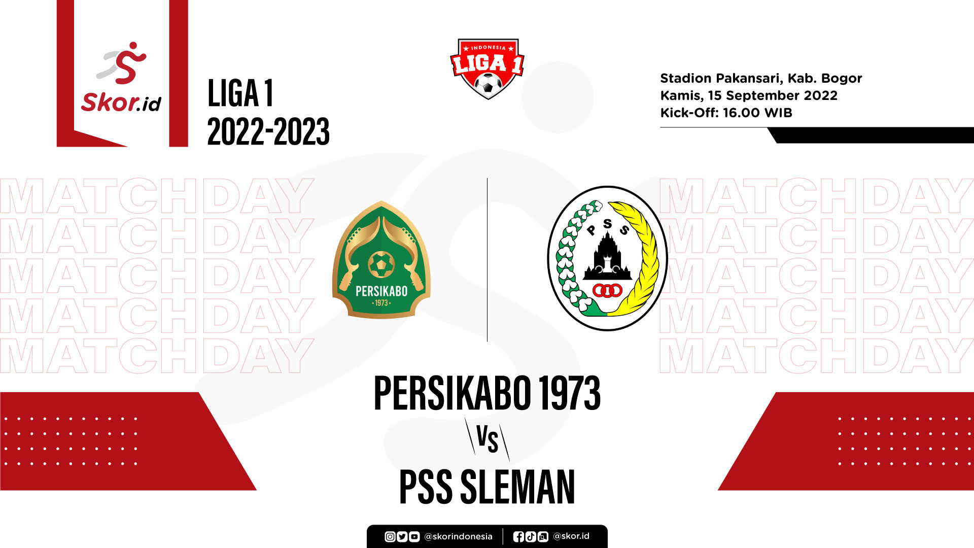 Prediksi dan Link Live Streaming Persikabo vs PSS Sleman di Liga 1 2022-2023
