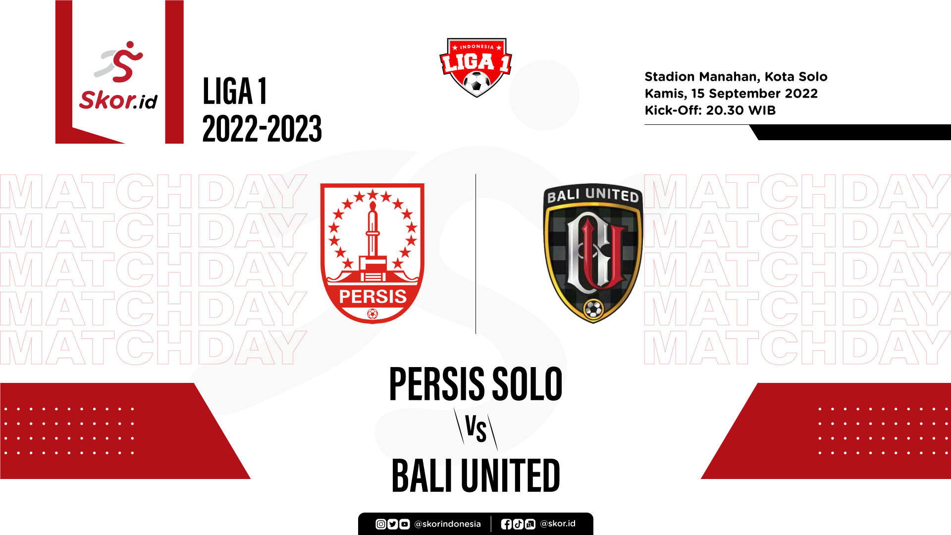Prediksi dan Link Live Streaming Persis Solo vs Bali United di Liga 1 2022-2023