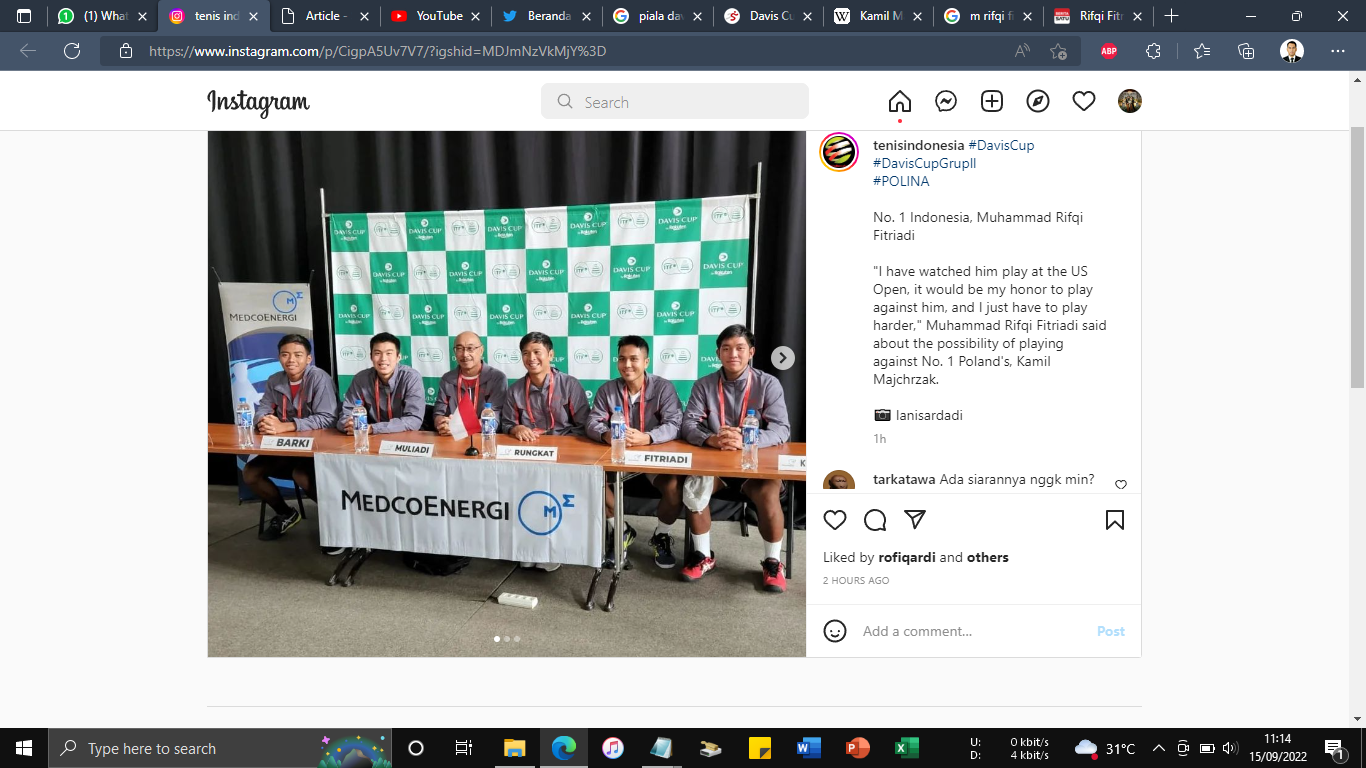 Hasil Drawing Davis Cup 2022 Indonesia vs Polandia: Christo Berduet dengan Nathan