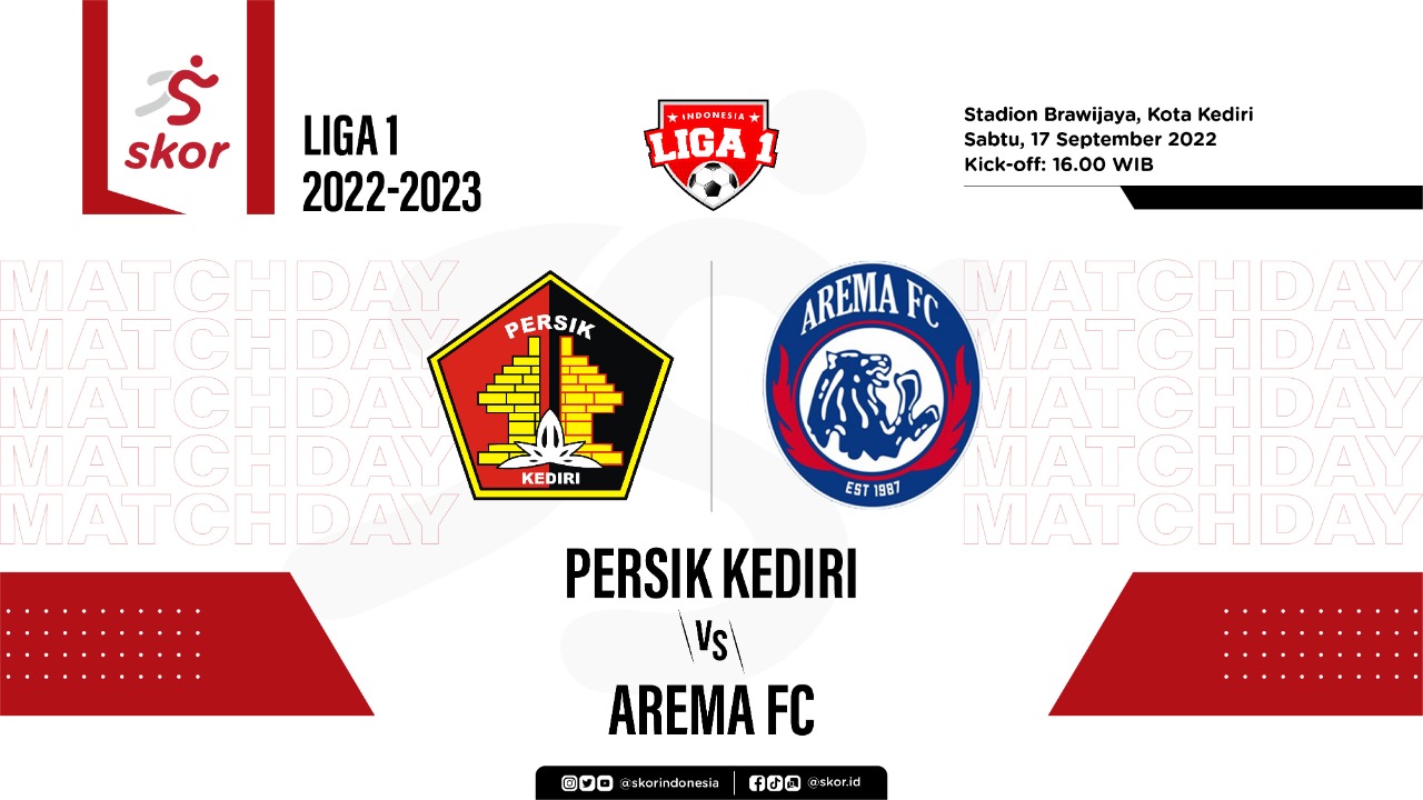 Hasil Persik Kediri vs Arema FC: Singo Edan Buat Macan Putih Semakin Merana