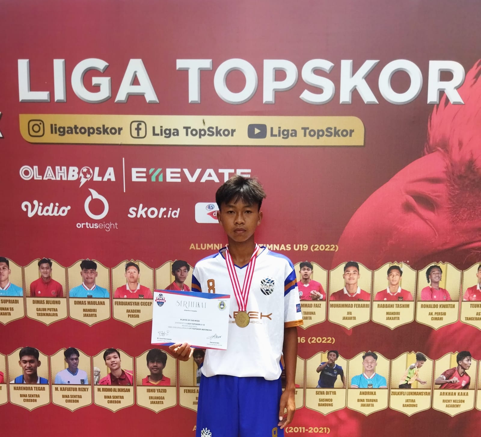 Player of The Week Liga TopSkor U-13: Gelar Pemain Terbaik Jadi Motivasi Muhammad Yuda Herlambang Berseragam Timnas Indonesia