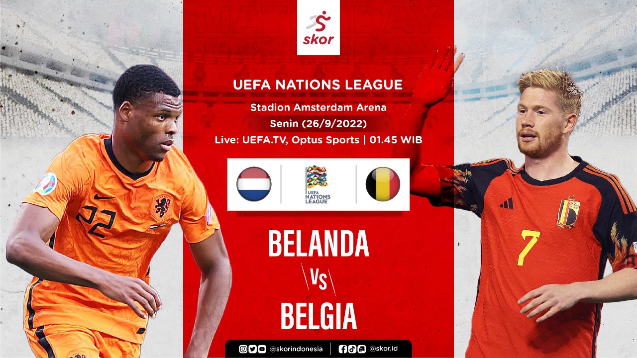 Hasil Belanda vs Belgia: Gol Tunggal Virgil van Dijk Pastikan Tiga Poin untuk Oranje
