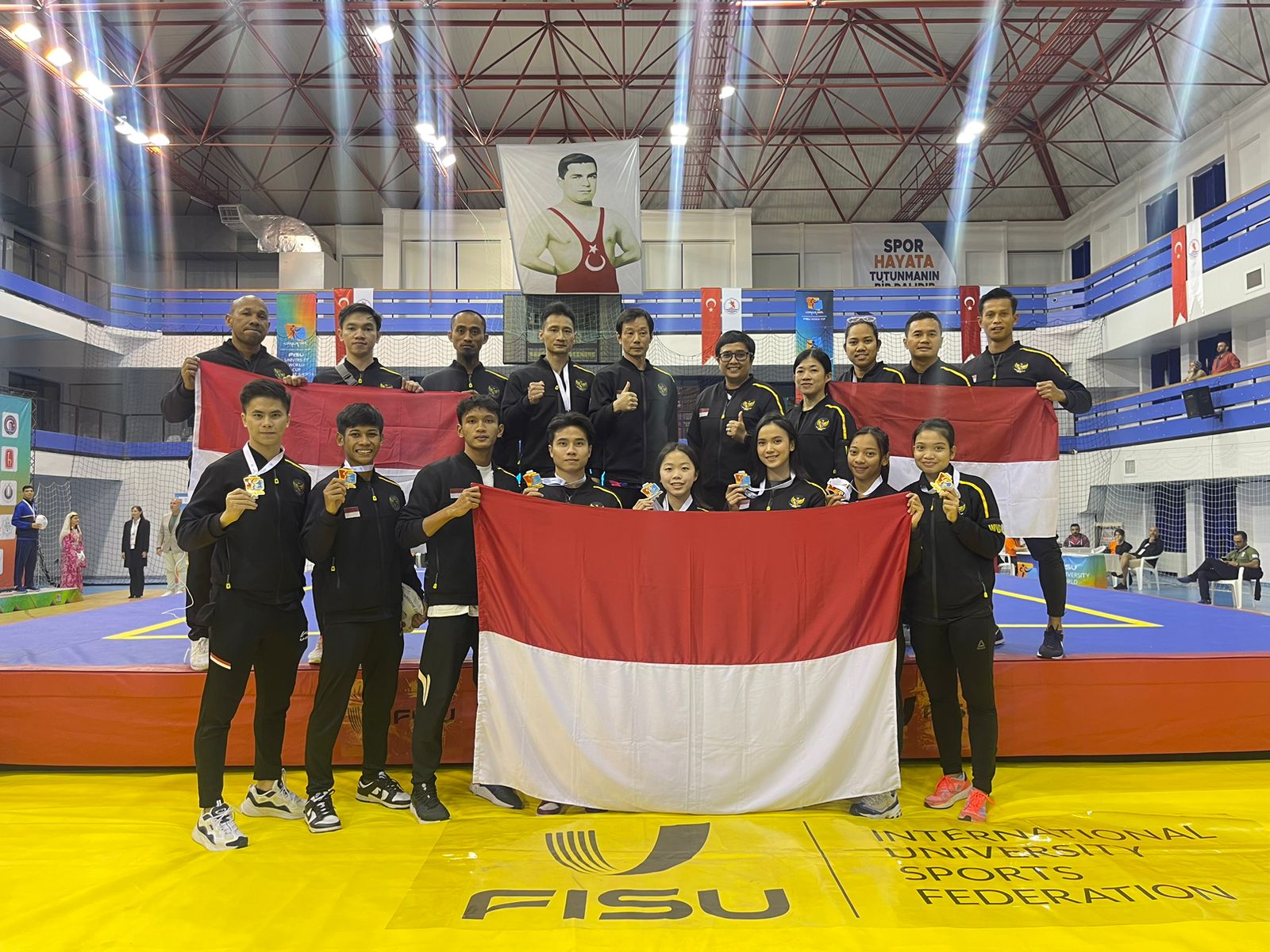 Timnas Wushu Indonesia Raih 5 Emas dari Kejuaraan Universitas di Turki