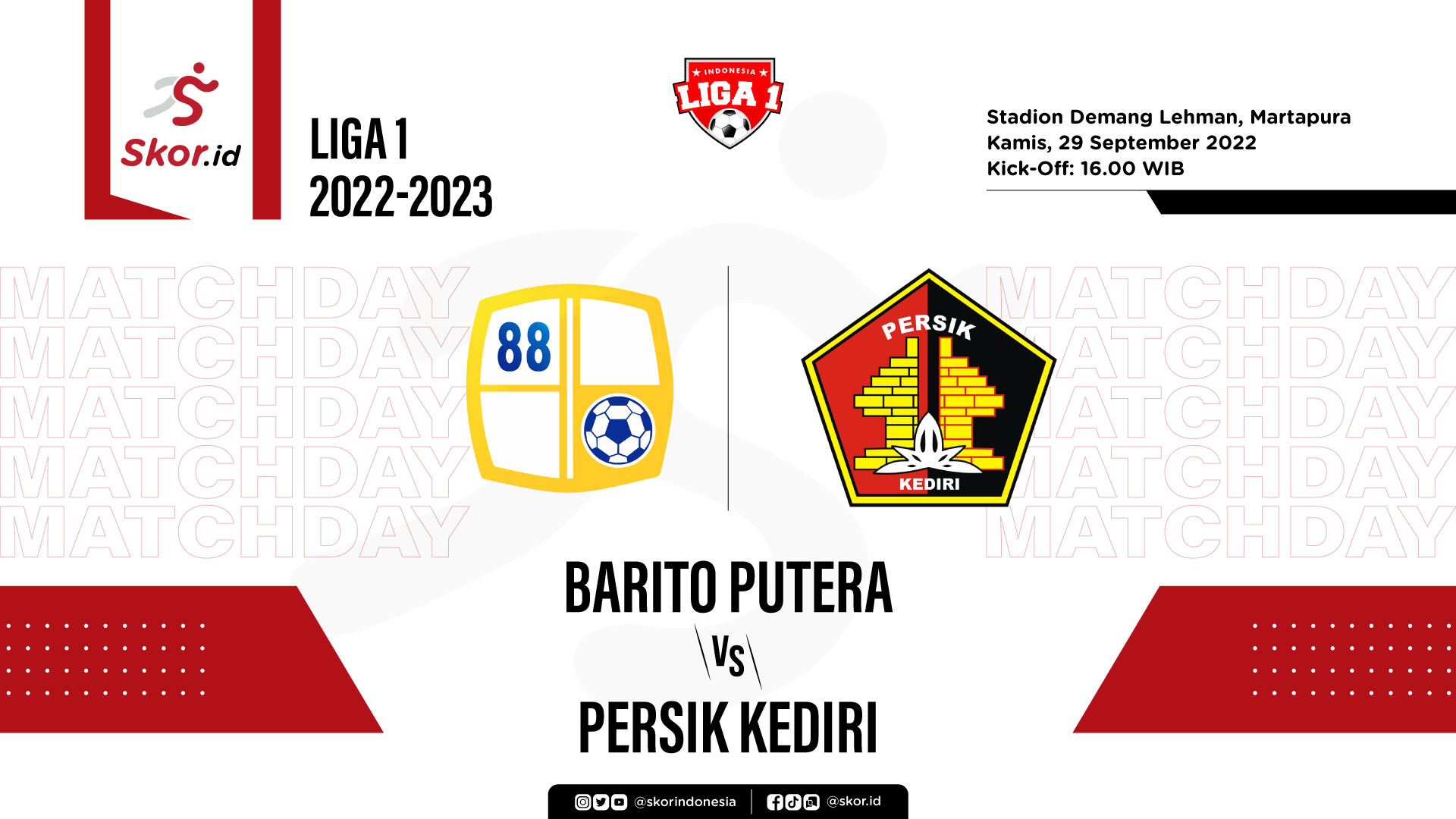 Prediksi dan Link Live Streaming Barito Putera vs Persik Kediri di Liga 1 2022-2023