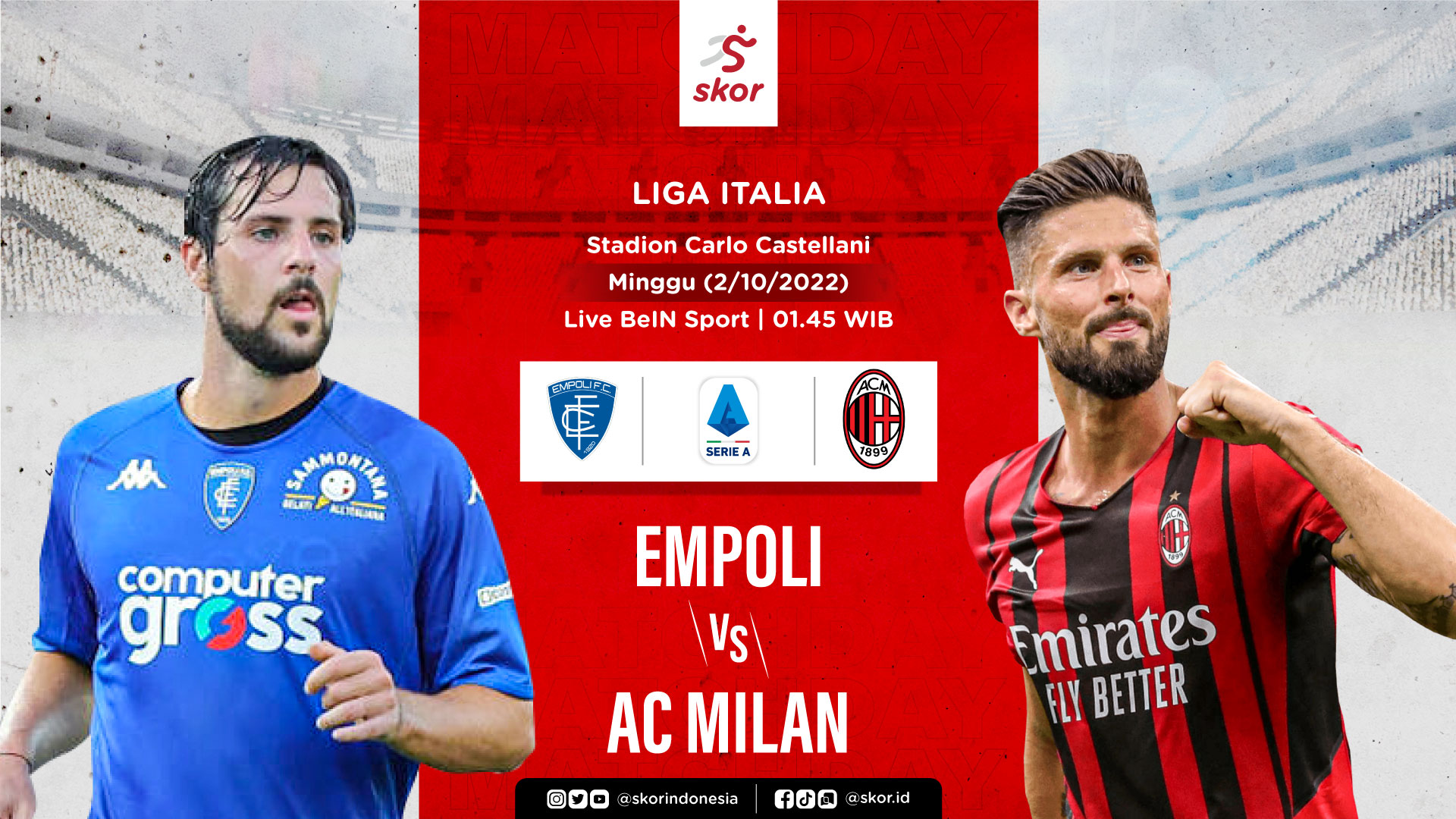Prediksi Empoli vs AC Milan: Momen Rossoneri Kembali ke Trek Kemenangan