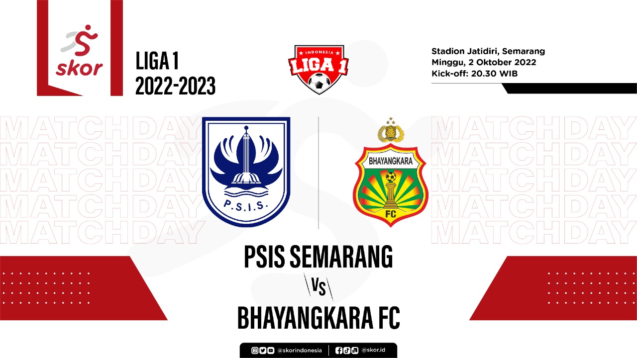 Prediksi dan Link Live Streaming PSIS Semarang vs Bhayangkara FC di Liga 1 2022-2023