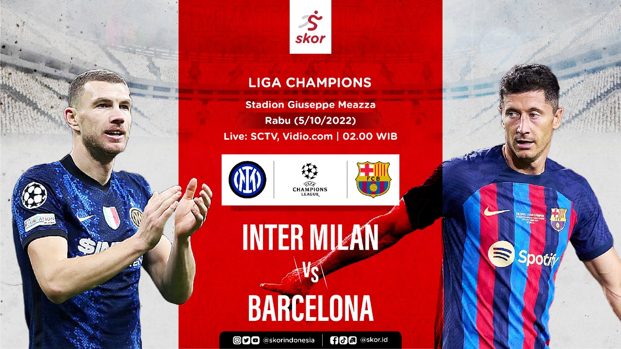 Inter Milan vs Barcelona: Prediksi dan Link Live Streaming