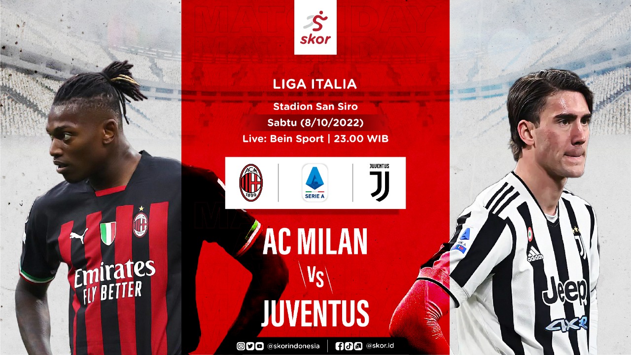 AC Milan vs Juventus: Prediksi dan Link Live Streaming