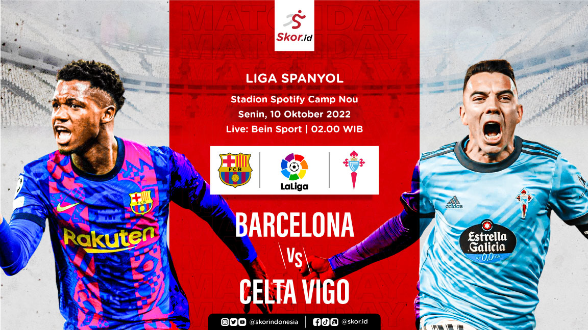 Link Live Streaming Barcelona vs Celta Vigo di Liga Spanyol 2022-2023