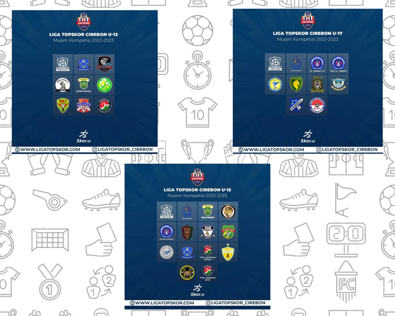 Tim Peserta Liga TopSkor Cirebon 2022-2023 Dirilis
