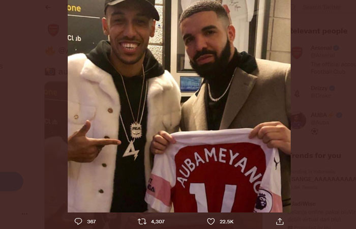 Kutukan Drake Jadi Kekhawatiran Fans Arsenal