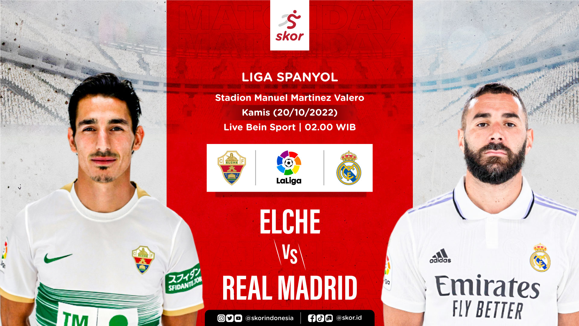 Hasil Elche vs Real Madrid: Benzema dan Valverde Perpanjang Laju Tak Terkalahkan Los Blancos 