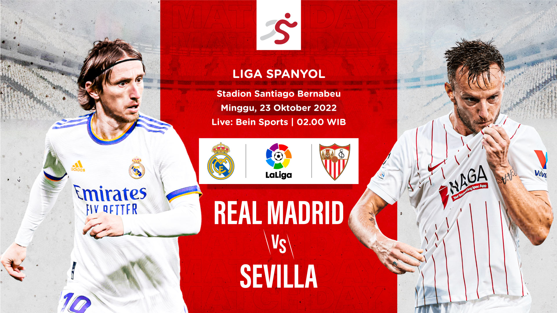 Link Live Streaming Real Madrid vs Sevilla di Liga Spanyol 2022-2023