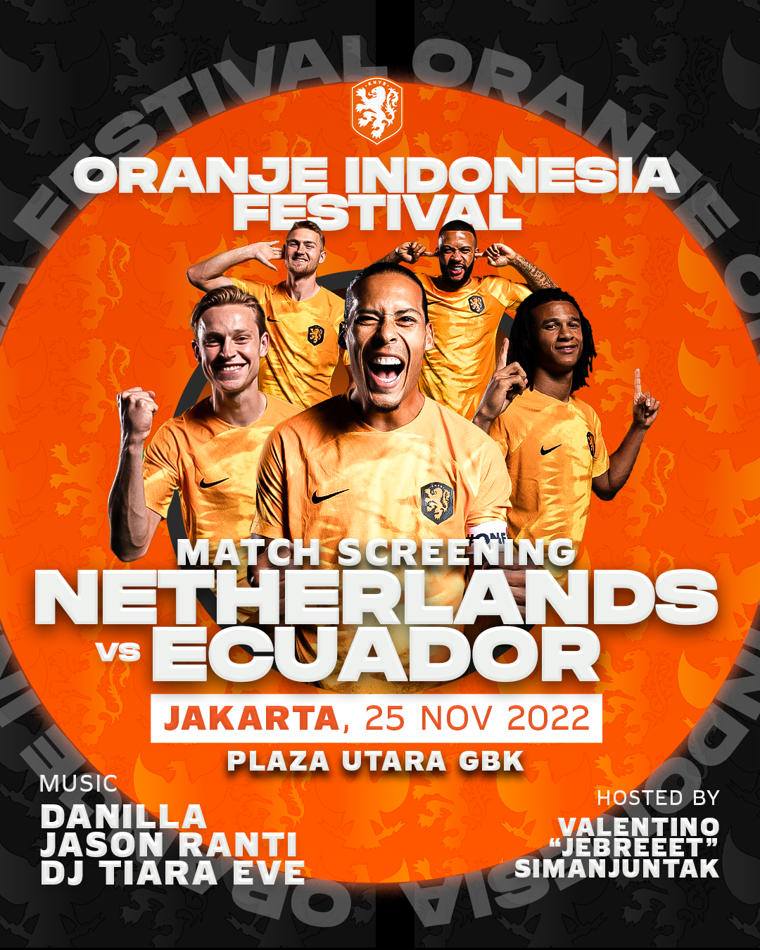 Legenda Belanda di Piala Dunia 2014 Akan Memeriahkan Oranje Indonesia Festival