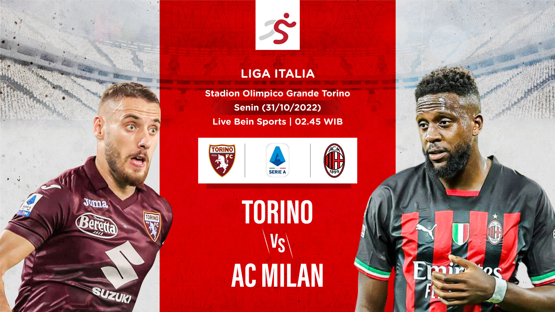 Prediksi Torino vs AC Milan: I Rossoneri Bidik 3 Poin Demi Tipiskan Jarak dengan Napoli