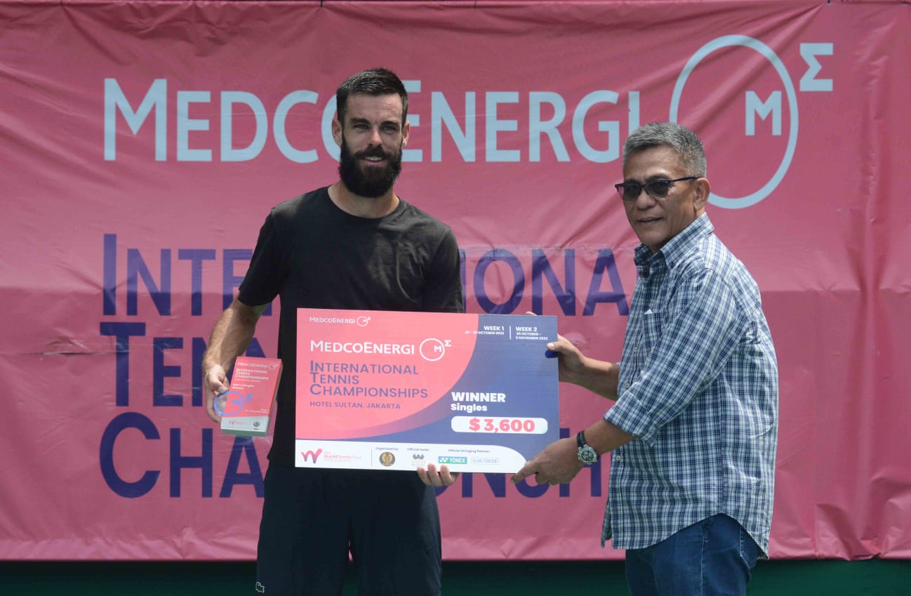 Arthur Werber, Pemain Non-unggulan yang Akhirnya Jadi Juara MedcoEnergi International Tennis 2022
