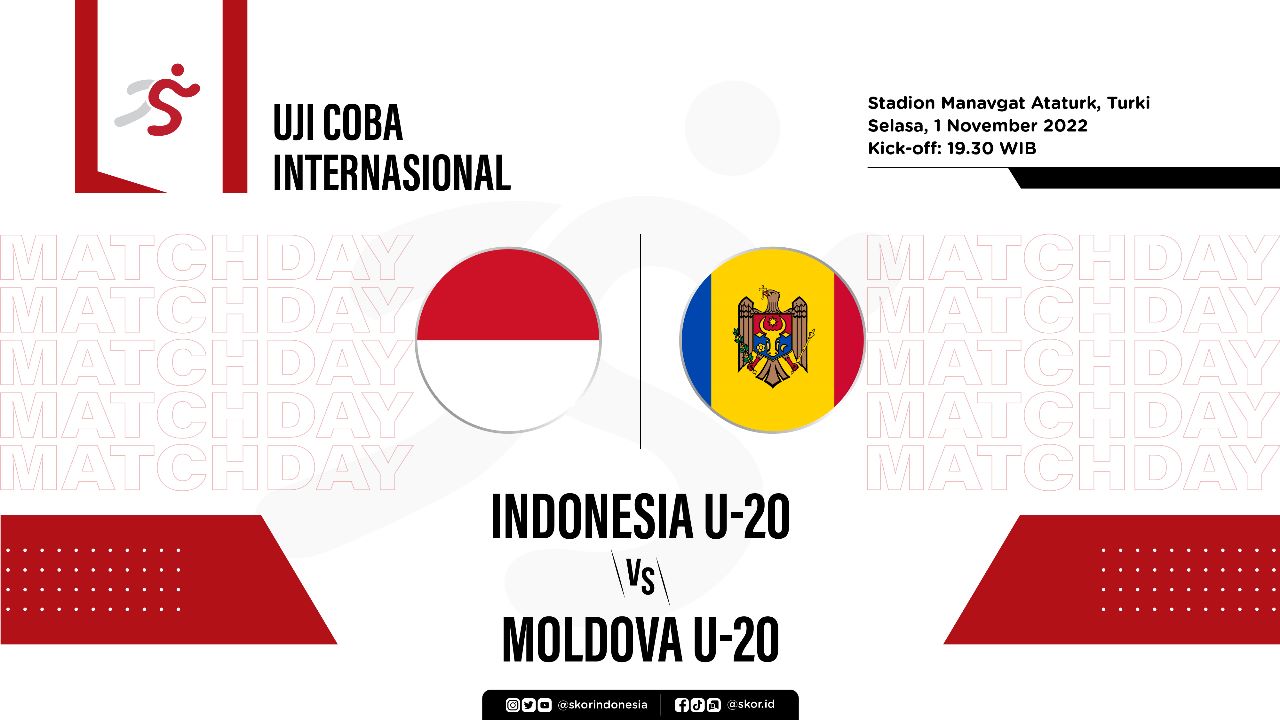 Skormeter: Rating Pemain dan MoTM Indonesia U-20 vs Moldova U-20