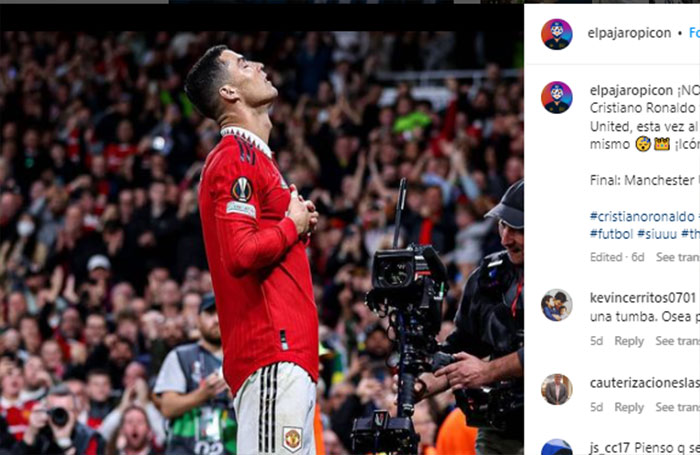 Cristiano Ronaldo Mengunggah Postingan  Samar 