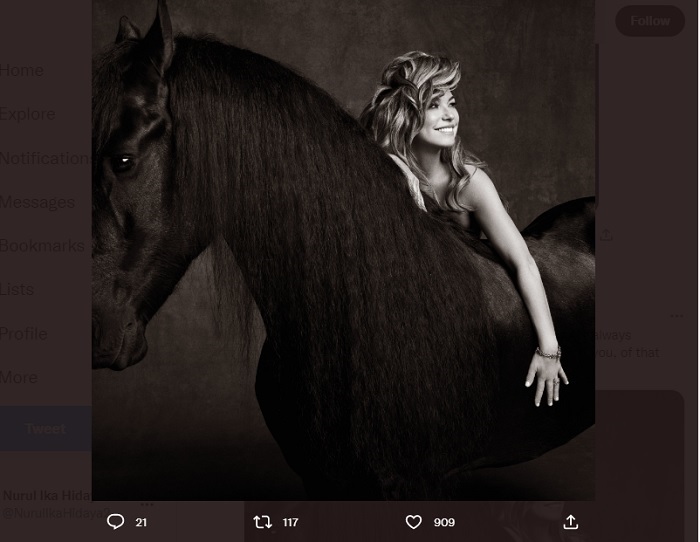 Shania Twain Pamer Video Keterampilan Menunggang Kuda, Bisa Jadi Metode Terapi