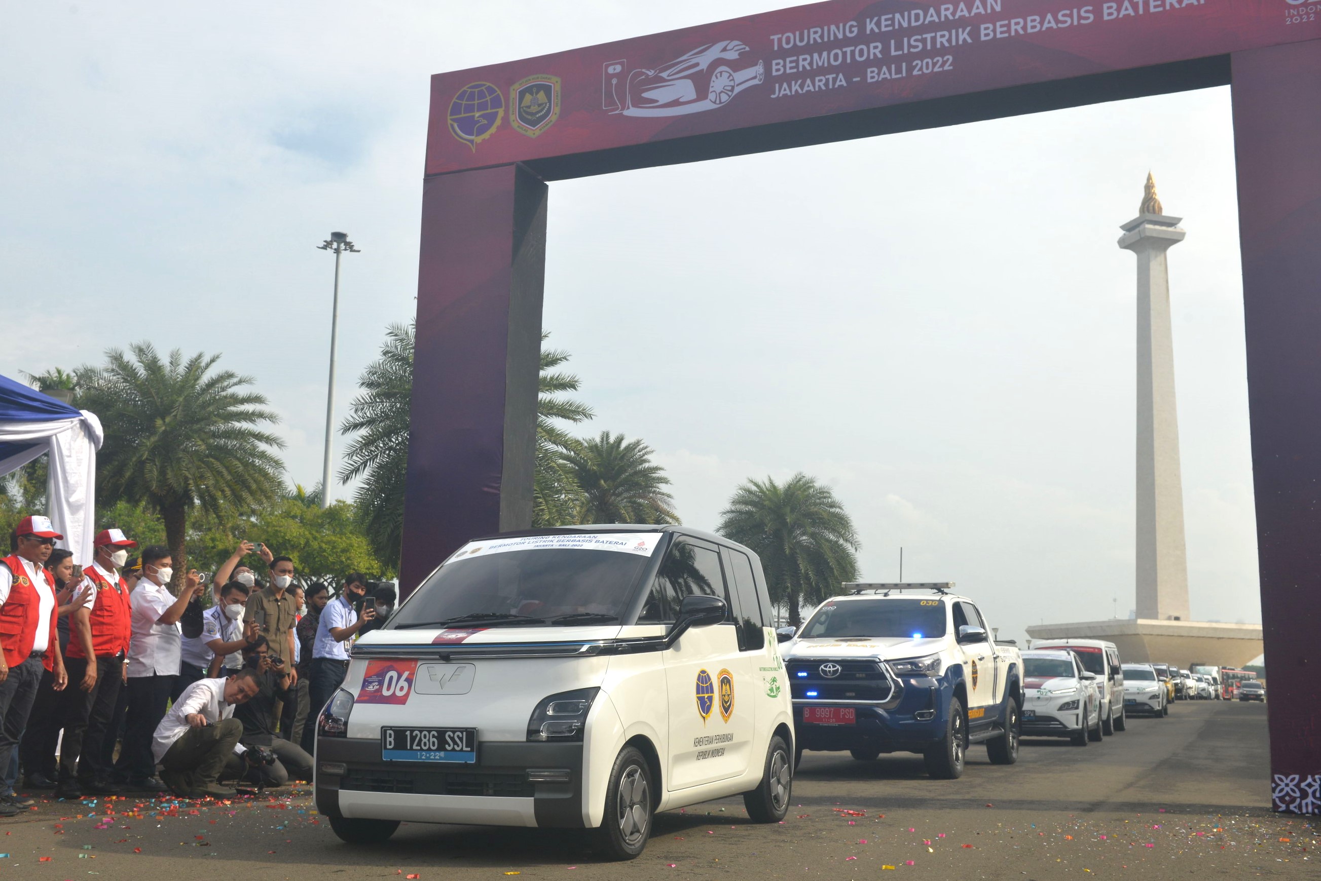 Wuling Air EV Ikut Ramaikan Touring Kendaraan Listrik Berbasis Baterai Jakarta-Bali 2022