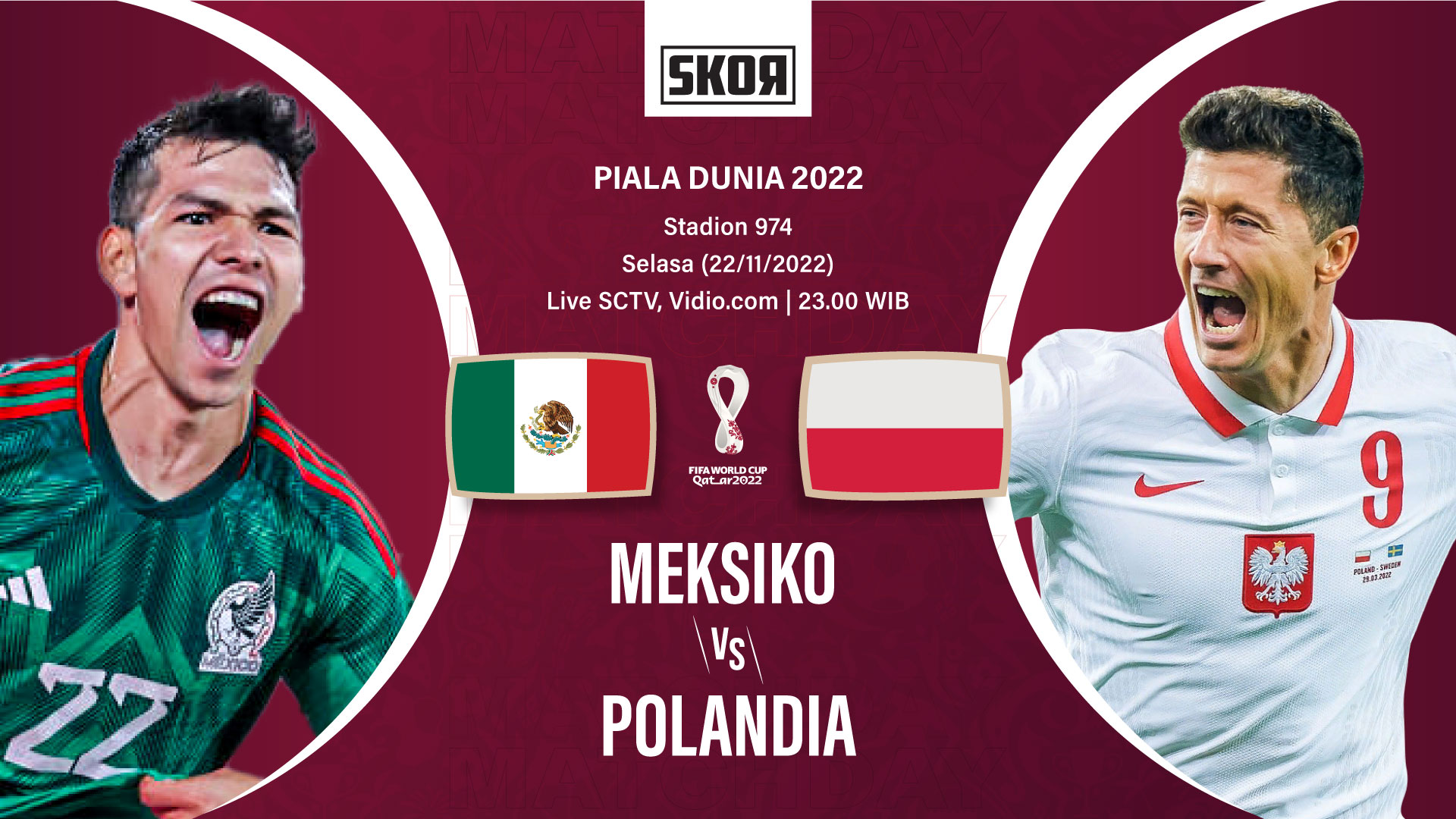 Piala Dunia 2022: Head to Head Meksiko vs Polandia