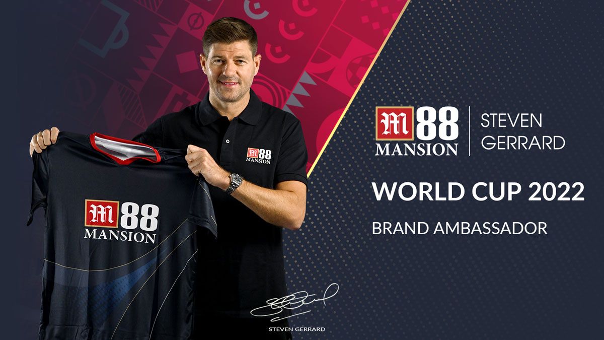 Steven Gerrard Jadi Brand Ambassador M88 Mansion untuk Piala Dunia 2022
