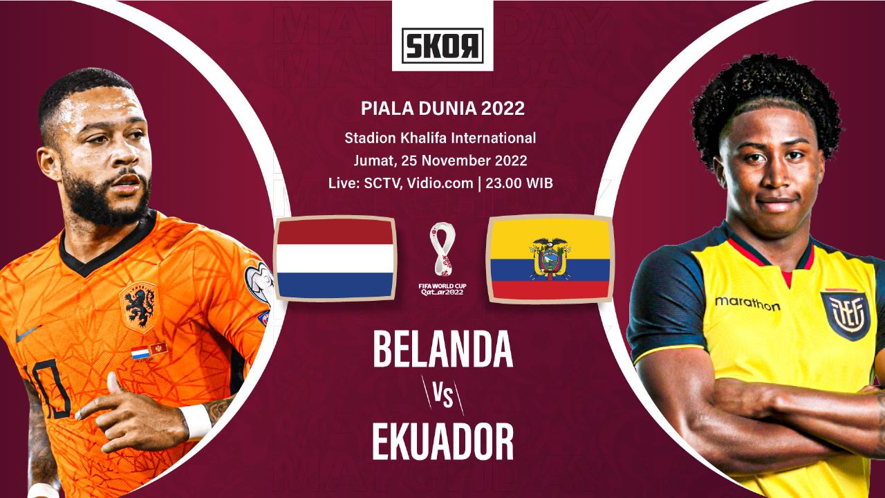 Piala Dunia 2022: Head to head Belanda vs Ekuador