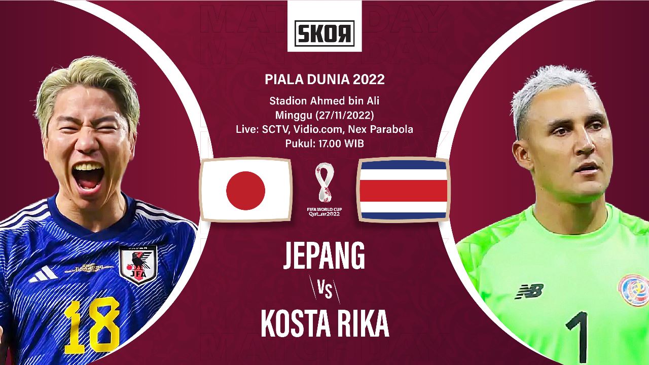 Piala Dunia 2022: Head to Head Jepang vs Kosta Rika