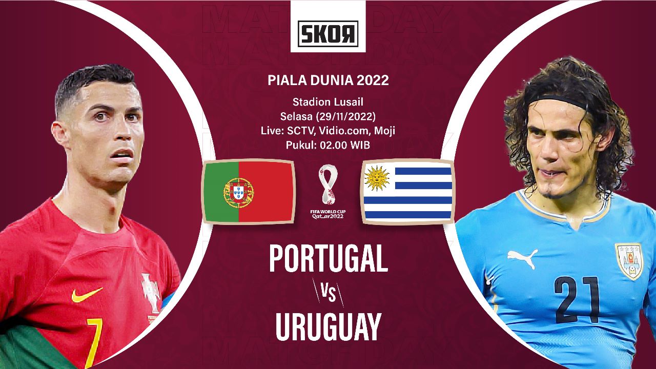 Piala Dunia 2022: Head to Head Antarlini Portugal vs Uruguay