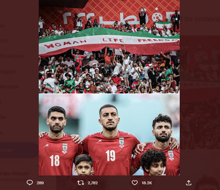 Tidak Berperilaku Baik di Qatar, Iran Ancam Kerabat Para Pemain dengan "Penjara atau Siksa" 