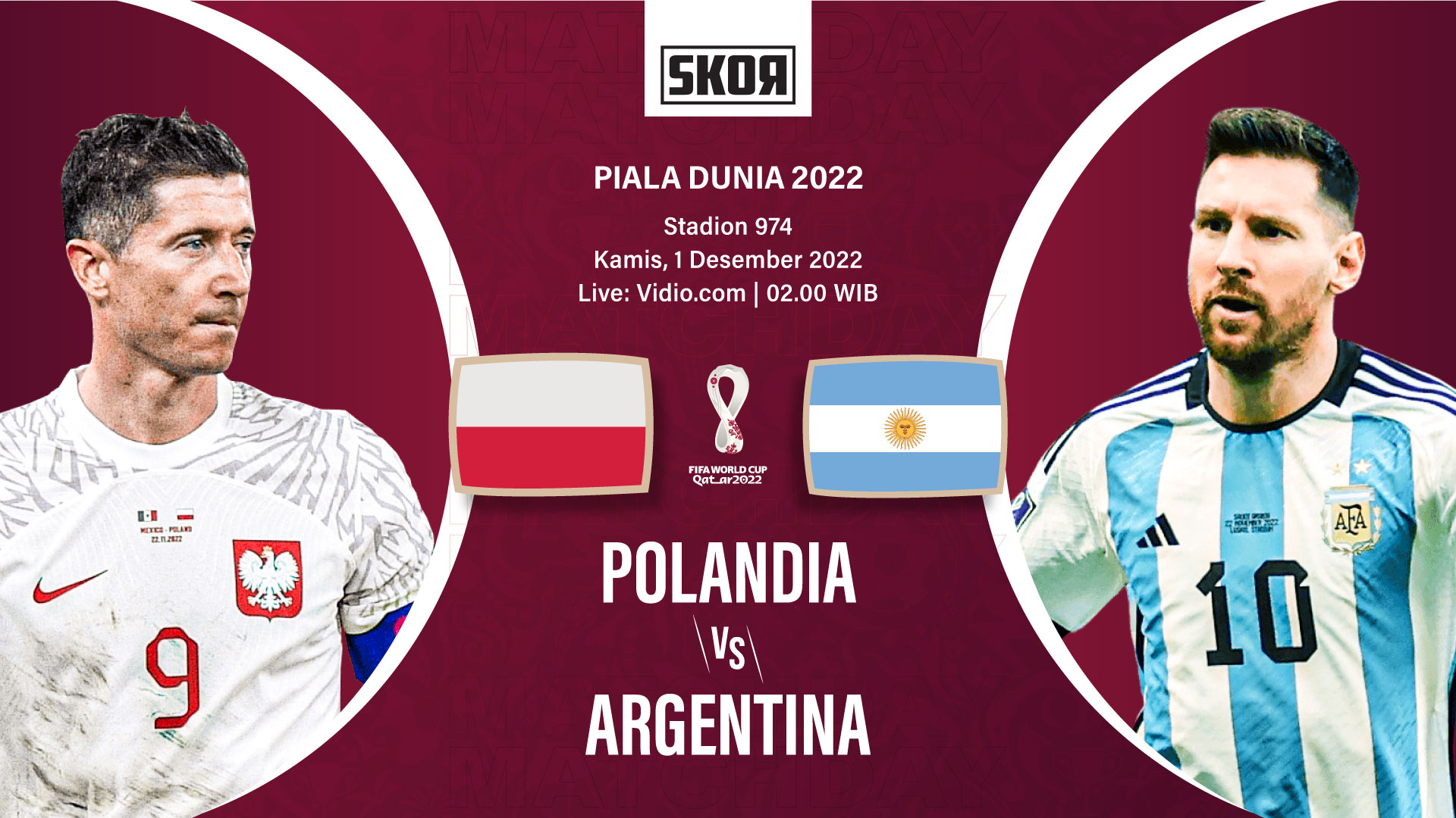 Piala Dunia 2022: Head to Head Antarlini Polandia vs Argentina