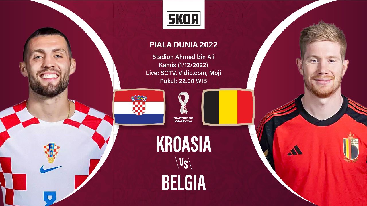 Preview dan Link Live Streaming Kroasia vs Belgia di Piala Dunia 2022