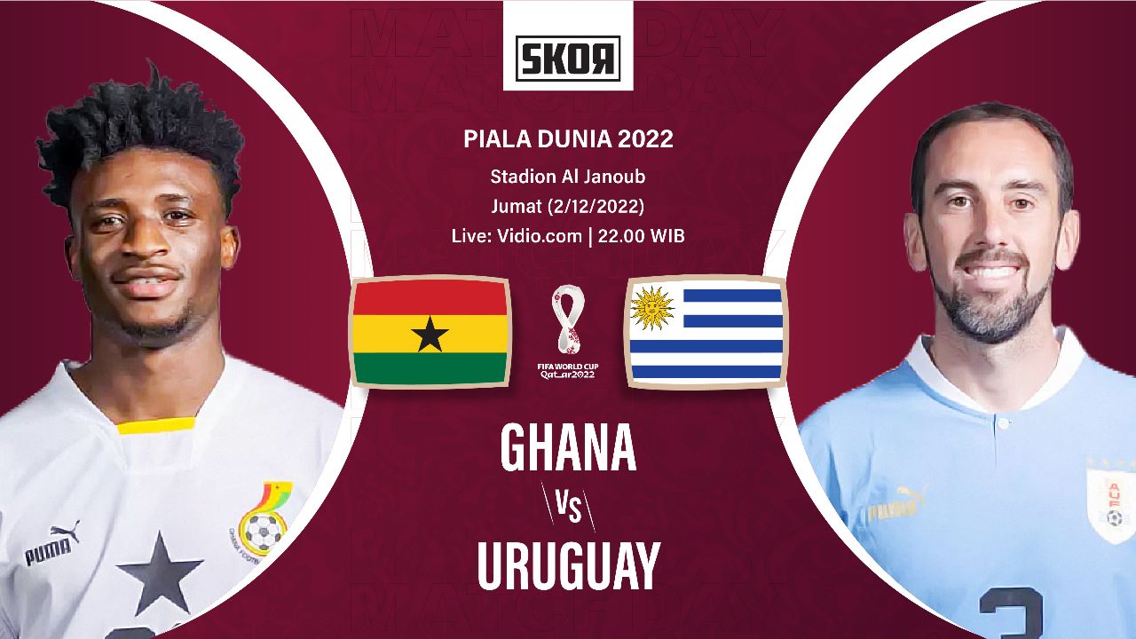 Piala Dunia 2022: Head to Head Ghana vs Uruguay