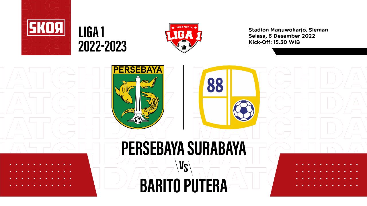 Prediksi dan Link Live Streaming Persebaya vs Barito Putera di Liga 1 2022-2023
