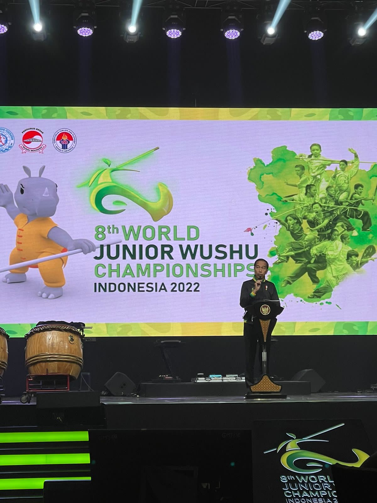 Presiden Jokowi Resmi Buka Kejuaraan Dunia Wushu Junior 2022
