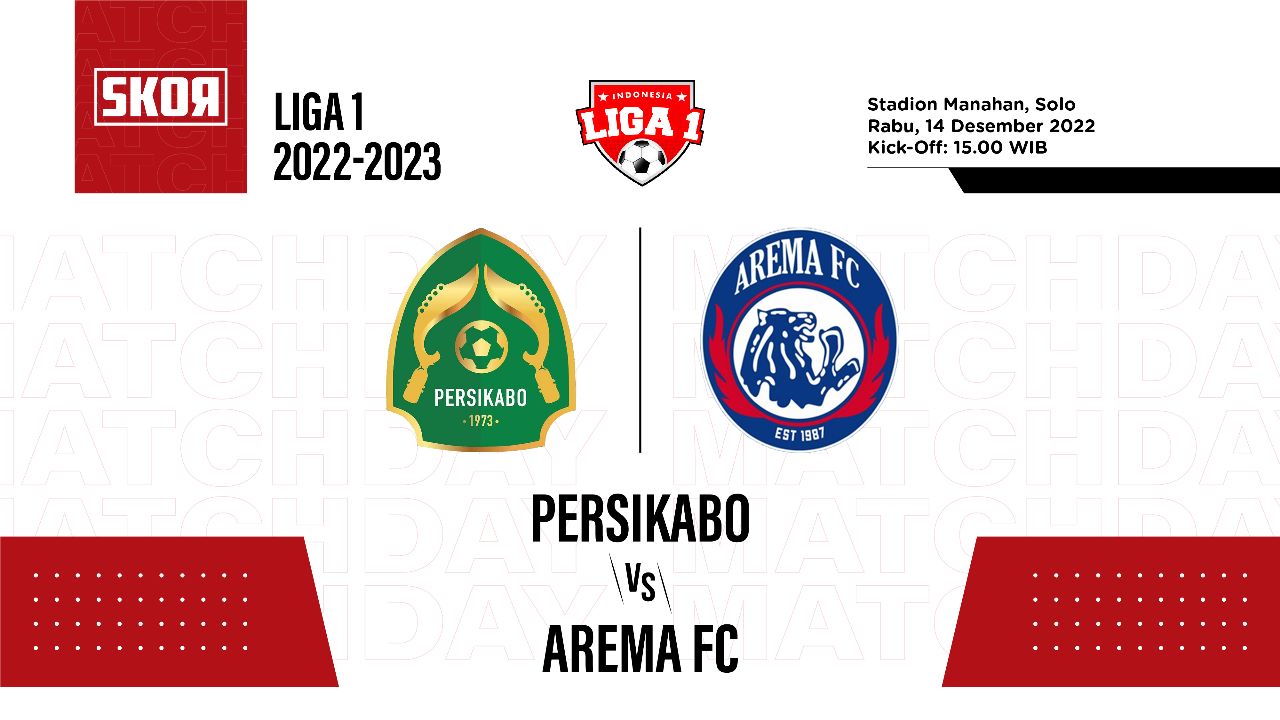 Prediksi dan Link Live Streaming Persikabo vs Arema FC di Liga 1 2022-2023