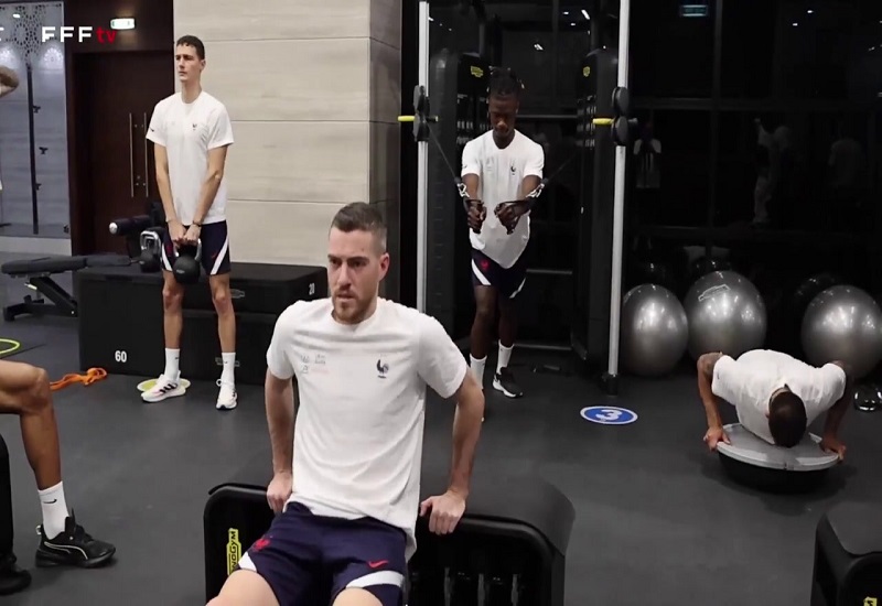 VIDEO: Kylian Mbappe, Olivier Giroud, dan Ousmane Dembele Berlatih di Gym