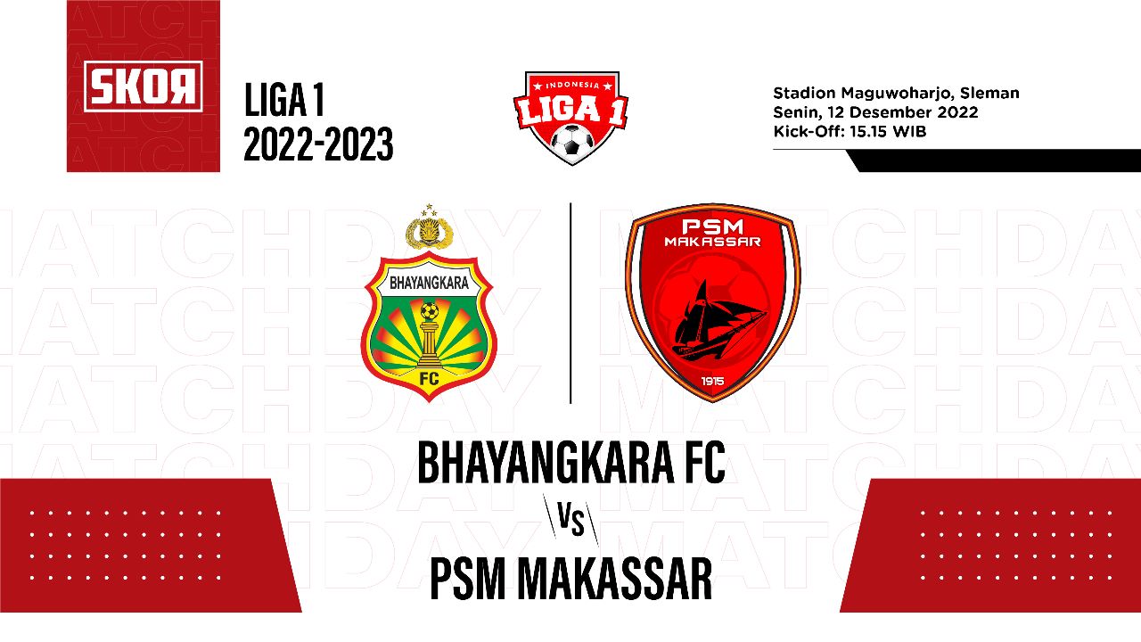 Prediksi dan Link Live Streaming Bhayangkara FC vs PSM Makassar di Liga 1 2022-2023