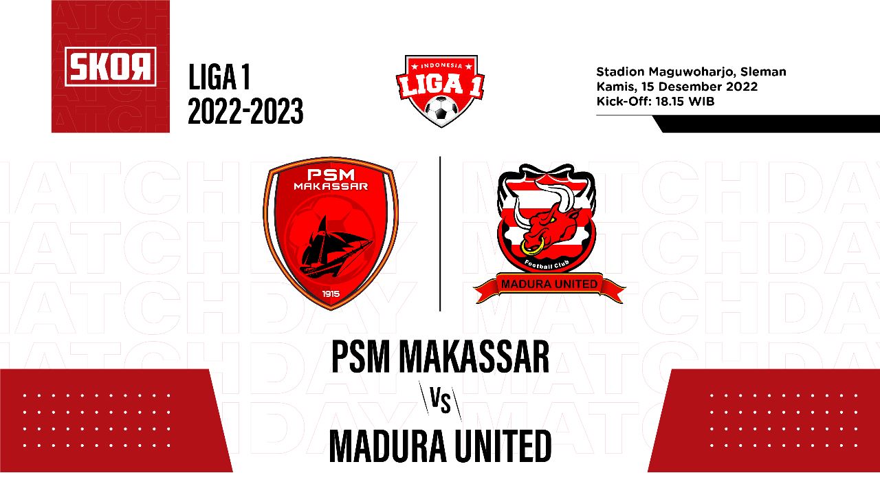 Prediksi dan Link Live Streaming PSM Makassar vs Madura United di Liga 1 2022-2023