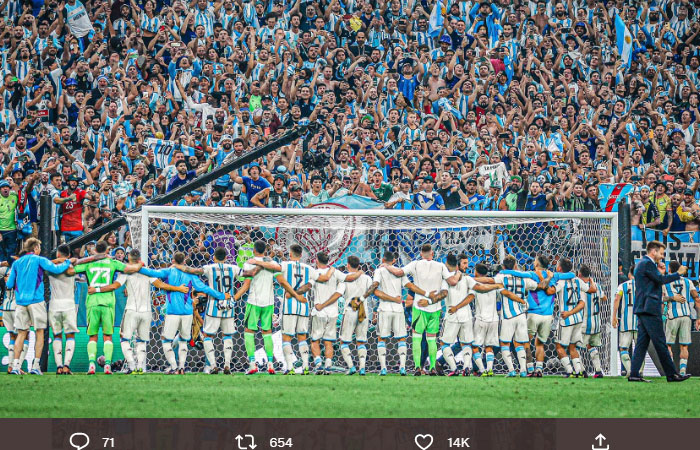 Fan Argentina Tidak Punya Uang Untuk Pulang, Lionel Messi Harapan Atasi Inflasi 