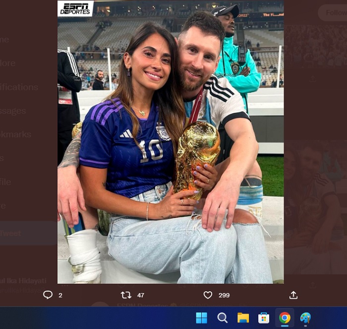 Kisah Cinta Lionel Messi dan Antonela Roccuzzo, Tragedi Menyatukan Mereka