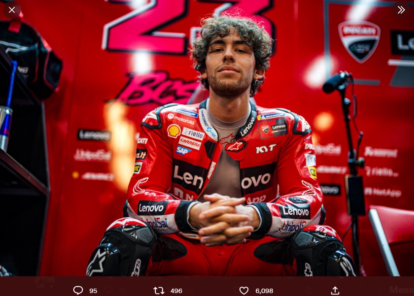 Lancarkan Psywar, Enea Bastianini Sebut Marc Marquez Bukan Lagi Acuan di MotoGP