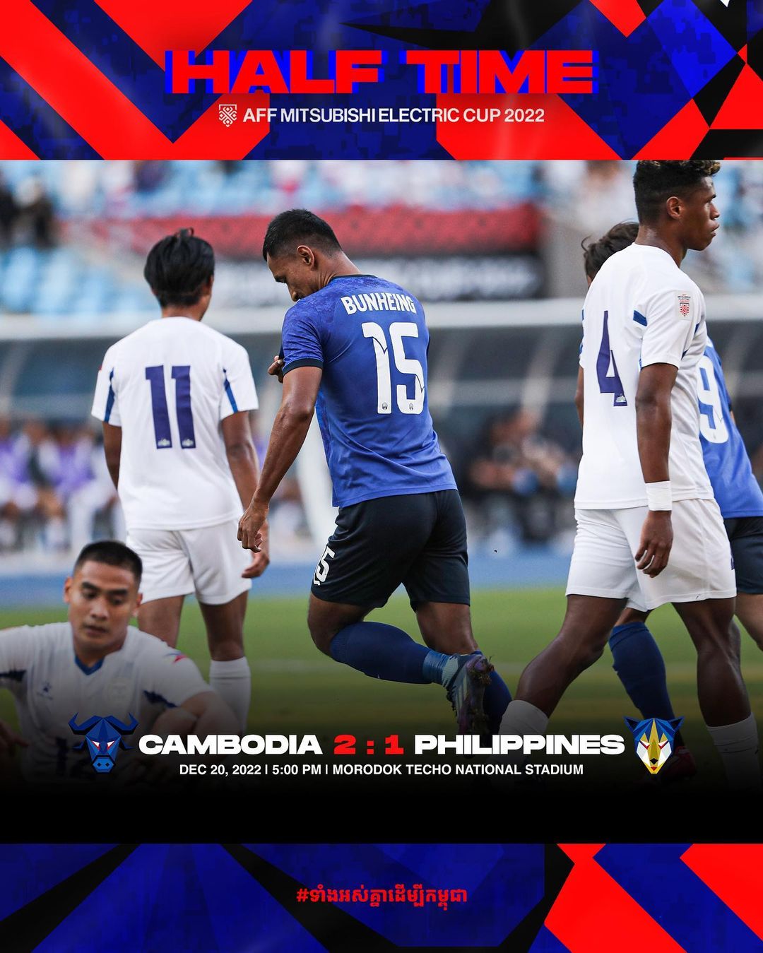Skor 5: Pemain Kamboja yang Patut Diwaspadai Timnas Indonesia di Piala AFF 2022