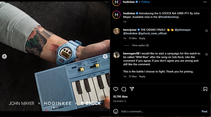John Mayer x Hodinkee Rilis Jam Tangan G-Shock Spesial, Terinspirasi Keyboard Casio Masa Kecil