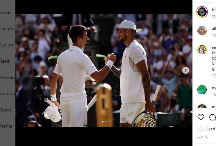 Nick Kyrgios Ikut Senang Novak Djokovic Bakal Turun di Australian Open 2023