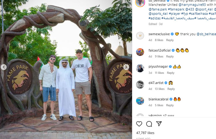 Harry Maguire dan James Maddison Mengunjungi Kebun Binatang Dubai yang Kontroversial