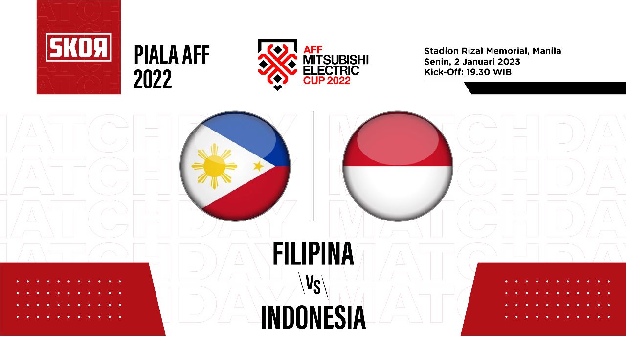 Babak Pertama Filipina vs Indonesia di Piala AFF 2022: Garuda Unggul Dua Gol