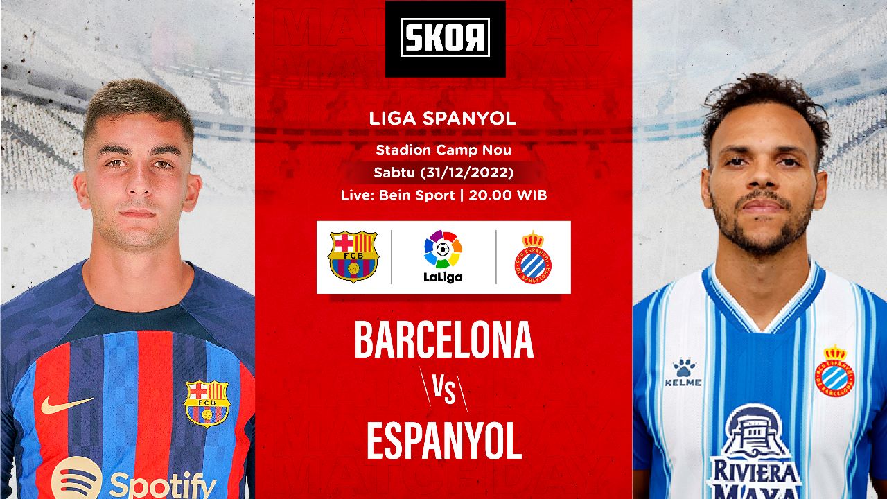 Link Live Streaming Barcelona vs Espanyol di Liga Spanyol 2022-2023